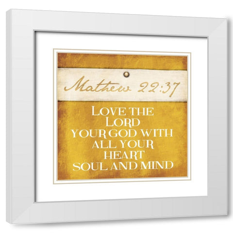 Mathew Love White Modern Wood Framed Art Print with Double Matting by Grey, Jace