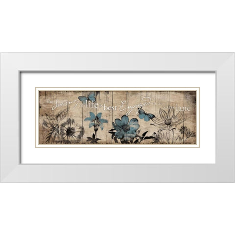 The Journey White Modern Wood Framed Art Print with Double Matting by Grey, Jace