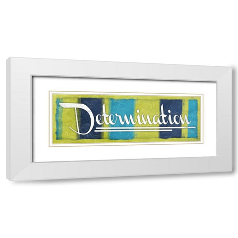 Determination White Modern Wood Framed Art Print with Double Matting by Grey, Jace