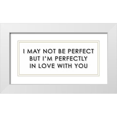 Love Mate White Modern Wood Framed Art Print with Double Matting by Grey, Jace