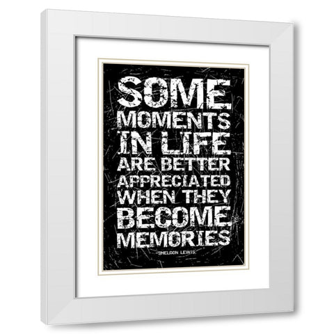 Memories White Modern Wood Framed Art Print with Double Matting by Grey, Jace