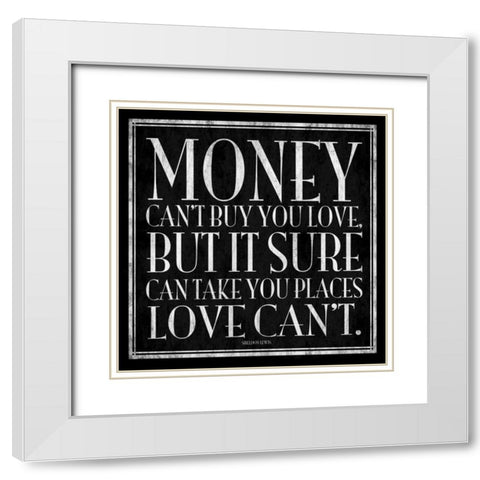 Money power White Modern Wood Framed Art Print with Double Matting by Grey, Jace