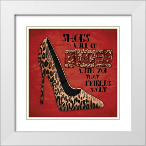 Places White Modern Wood Framed Art Print with Double Matting by Grey, Jace