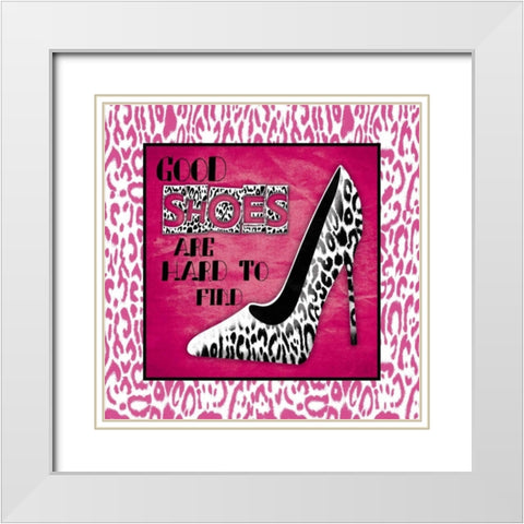 Shoes 2 White Modern Wood Framed Art Print with Double Matting by Grey, Jace