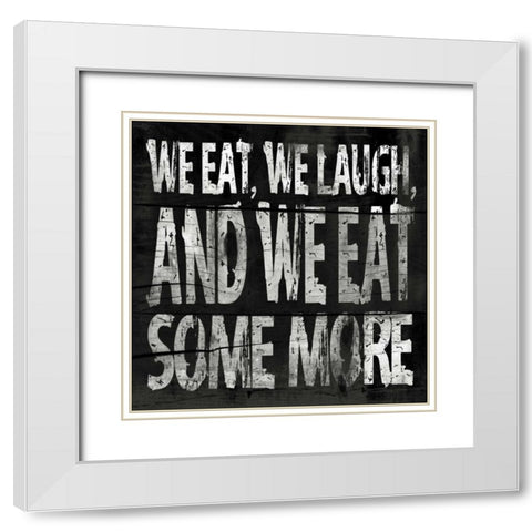 Kitchen Mate White Modern Wood Framed Art Print with Double Matting by Grey, Jace