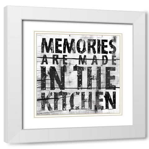 Kitchen 2 White Modern Wood Framed Art Print with Double Matting by Grey, Jace