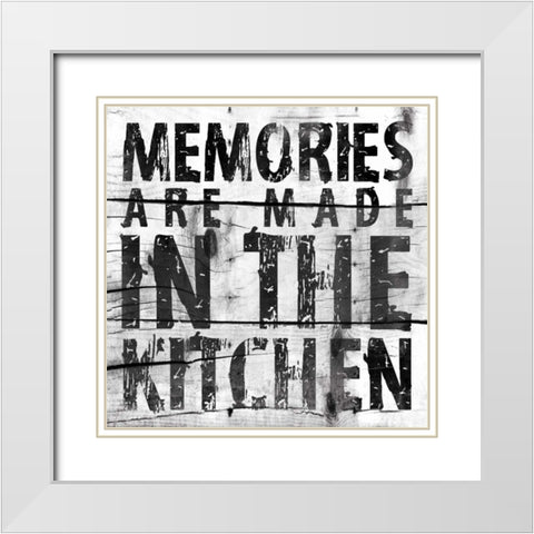 Kitchen 2 White Modern Wood Framed Art Print with Double Matting by Grey, Jace