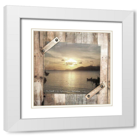 Salvation White Modern Wood Framed Art Print with Double Matting by Grey, Jace