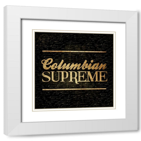 Columbian Supreme White Modern Wood Framed Art Print with Double Matting by Grey, Jace