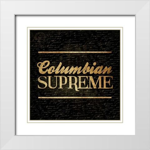 Columbian Supreme White Modern Wood Framed Art Print with Double Matting by Grey, Jace
