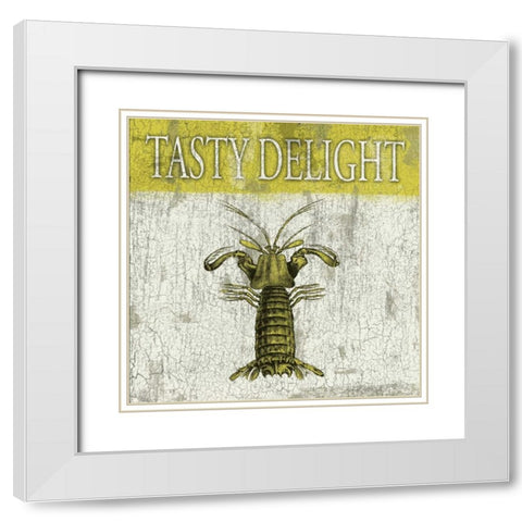 Tasty Delight White Modern Wood Framed Art Print with Double Matting by Grey, Jace