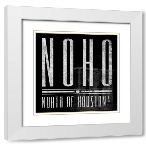 NOHO White Modern Wood Framed Art Print with Double Matting by Grey, Jace