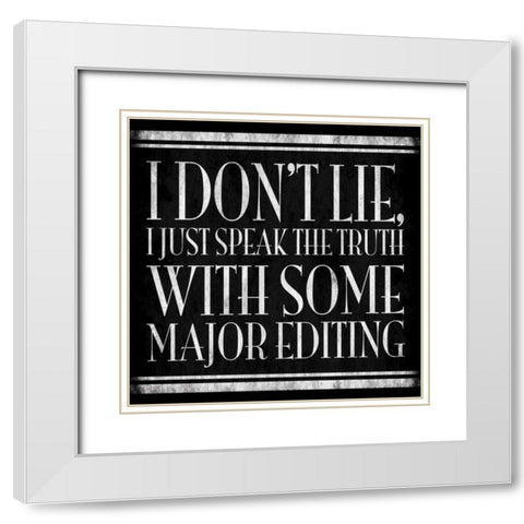 Smarty Pants White Modern Wood Framed Art Print with Double Matting by Grey, Jace