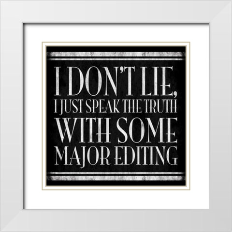 Smarty Pants White Modern Wood Framed Art Print with Double Matting by Grey, Jace