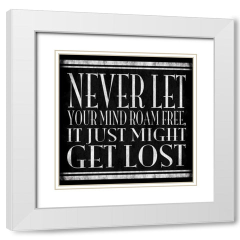 Mind Game White Modern Wood Framed Art Print with Double Matting by Grey, Jace