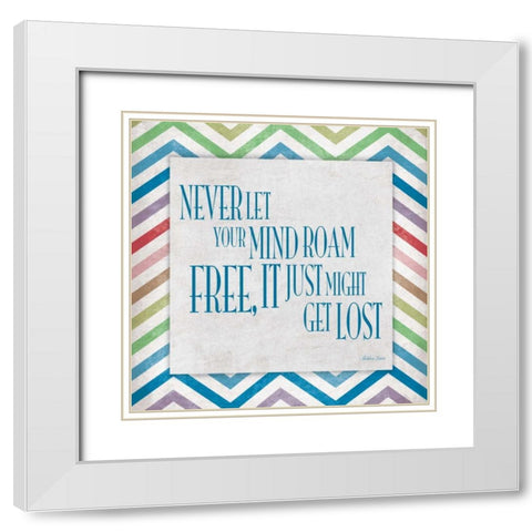 Get Lost White Modern Wood Framed Art Print with Double Matting by Grey, Jace