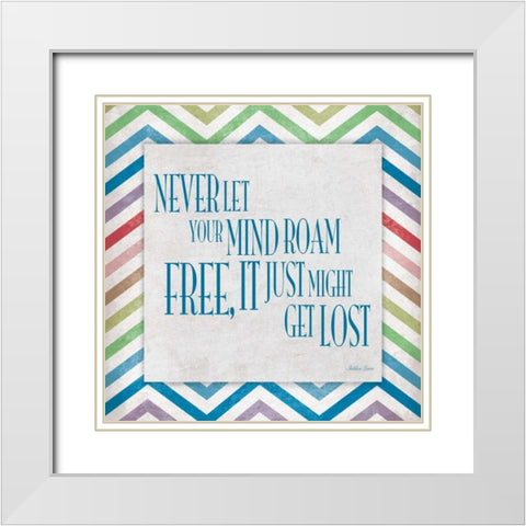 Get Lost White Modern Wood Framed Art Print with Double Matting by Grey, Jace