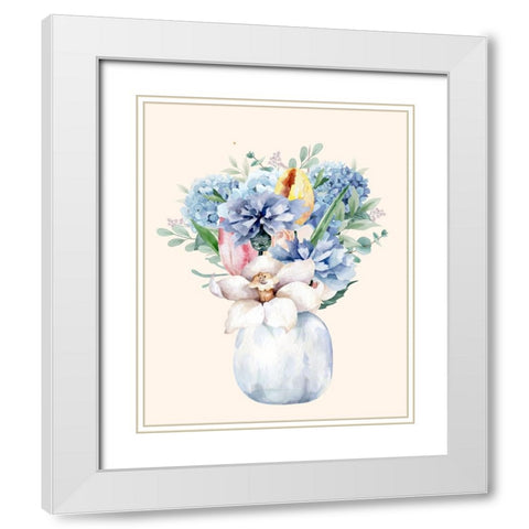 Night Of Romance 1 White Modern Wood Framed Art Print with Double Matting by Keith, Jesse