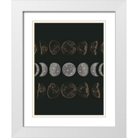 Green Gold White Modern Wood Framed Art Print with Double Matting by Keith, Jesse