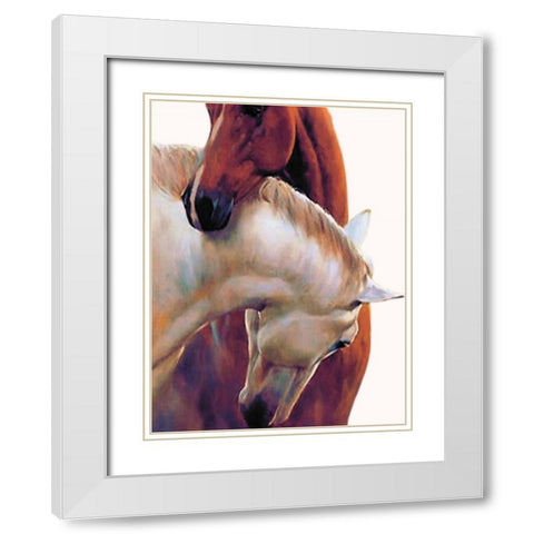 There For You White Modern Wood Framed Art Print with Double Matting by Keith, Jesse