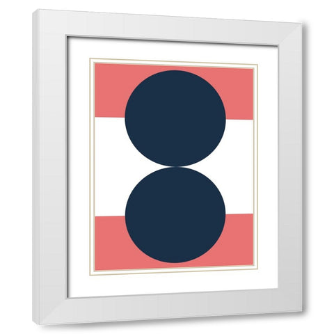 Bubblegum White Modern Wood Framed Art Print with Double Matting by Keith, Jesse