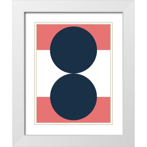 Bubblegum White Modern Wood Framed Art Print with Double Matting by Keith, Jesse