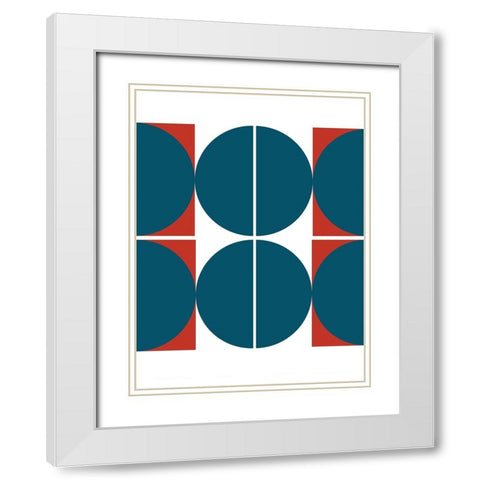 Split Sailor White Modern Wood Framed Art Print with Double Matting by Keith, Jesse