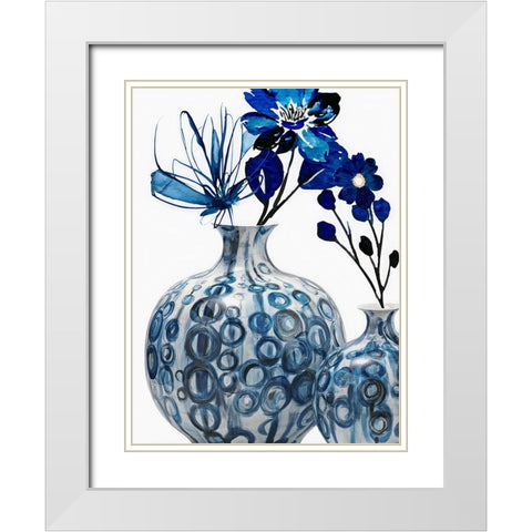 Plant Canvas 2 White Modern Wood Framed Art Print with Double Matting by Keith, Jesse