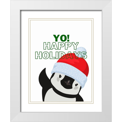 YO White Modern Wood Framed Art Print with Double Matting by Keith, Jesse