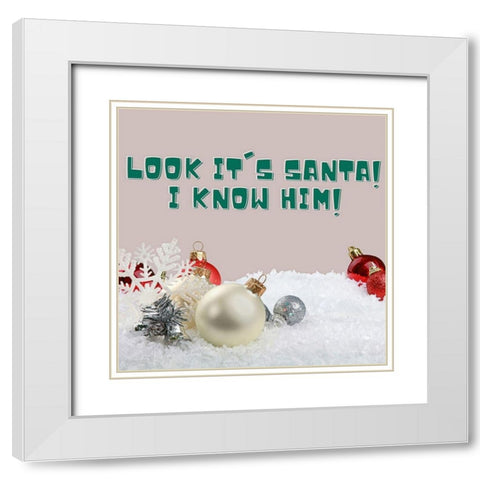 I Know Him White Modern Wood Framed Art Print with Double Matting by Keith, Jesse