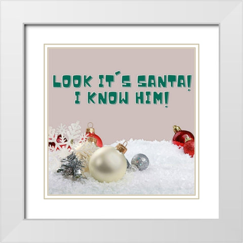 I Know Him White Modern Wood Framed Art Print with Double Matting by Keith, Jesse
