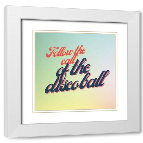 Follow The Call White Modern Wood Framed Art Print with Double Matting by Keith, Jesse