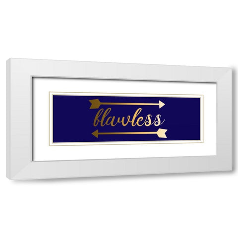 Flawless White Modern Wood Framed Art Print with Double Matting by Matic,Jelena