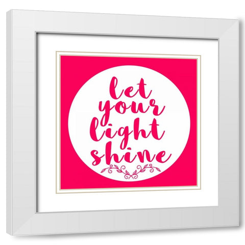 Light Shine White Modern Wood Framed Art Print with Double Matting by Matic, Jelena