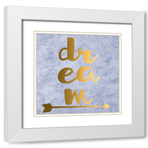 Dream White Modern Wood Framed Art Print with Double Matting by Matic,Jelena