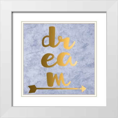 Dream White Modern Wood Framed Art Print with Double Matting by Matic,Jelena