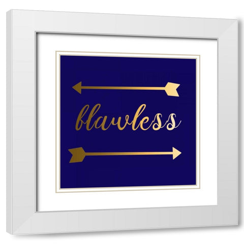 Flawless White Modern Wood Framed Art Print with Double Matting by Matic,Jelena