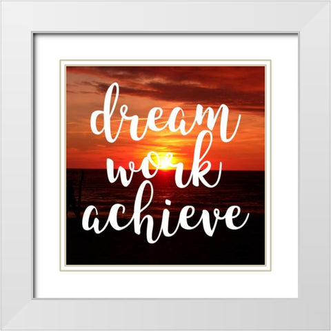 Insta Dream Work White Modern Wood Framed Art Print with Double Matting by Matic,Jelena
