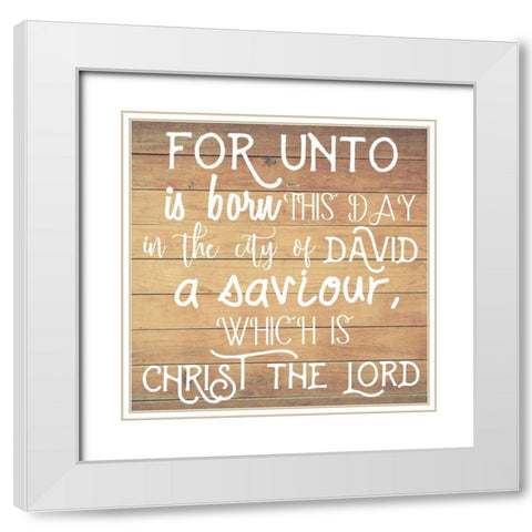 For Unto White Modern Wood Framed Art Print with Double Matting by Matic, Jelena