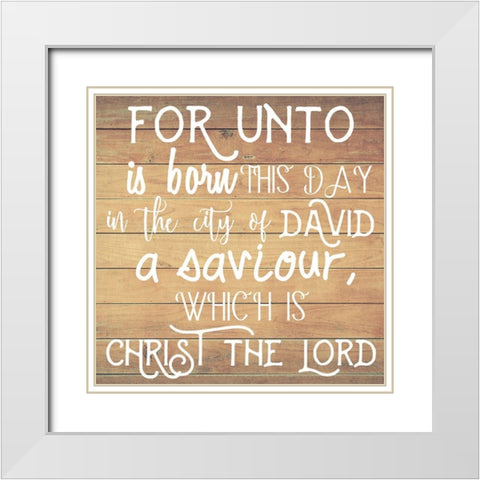 For Unto White Modern Wood Framed Art Print with Double Matting by Matic, Jelena