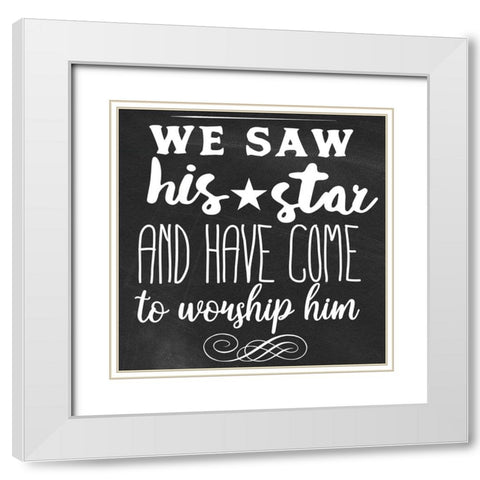 We Saw White Modern Wood Framed Art Print with Double Matting by Matic, Jelena