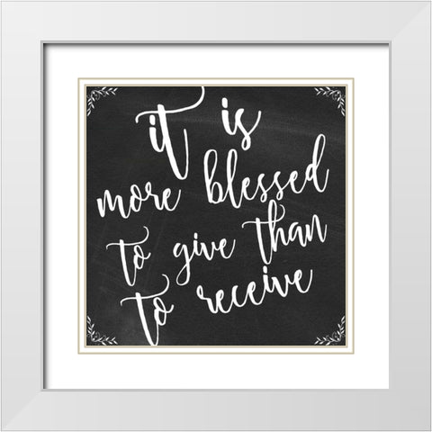 It Is White Modern Wood Framed Art Print with Double Matting by Matic, Jelena
