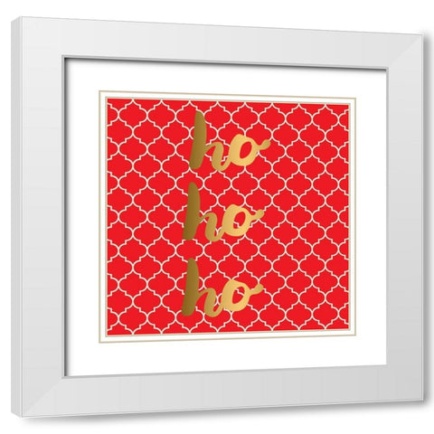 Tree Ho White Modern Wood Framed Art Print with Double Matting by Matic, Jelena