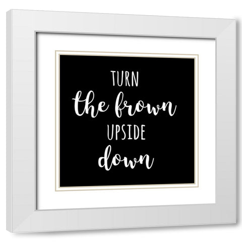 Down White Modern Wood Framed Art Print with Double Matting by Matic, Jelena
