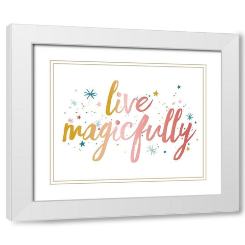 LiveMagicfully White Modern Wood Framed Art Print with Double Matting by McCully, Jennifer