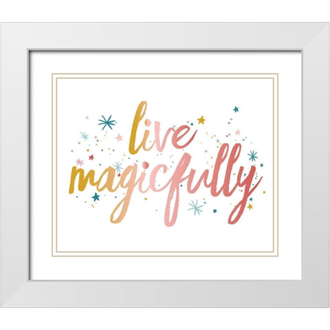 LiveMagicfully White Modern Wood Framed Art Print with Double Matting by McCully, Jennifer