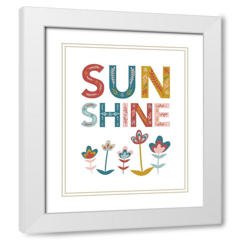 Sunshine_8x10_JenniferMcCully White Modern Wood Framed Art Print with Double Matting by McCully, Jennifer