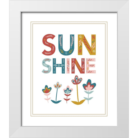 Sunshine_8x10_JenniferMcCully White Modern Wood Framed Art Print with Double Matting by McCully, Jennifer