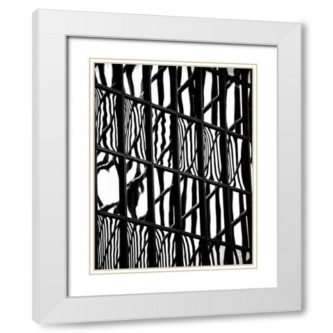 Reflectional Industry C White Modern Wood Framed Art Print with Double Matting by Pica, Jeff
