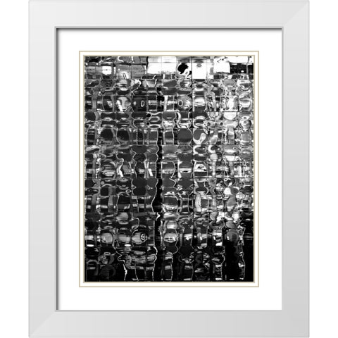 Reflectional Industry E White Modern Wood Framed Art Print with Double Matting by Pica, Jeff